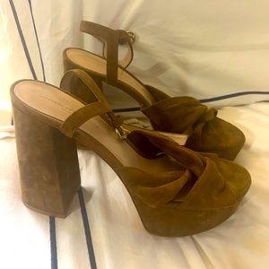 GIANVITO ROSSI Suede platform Sandals